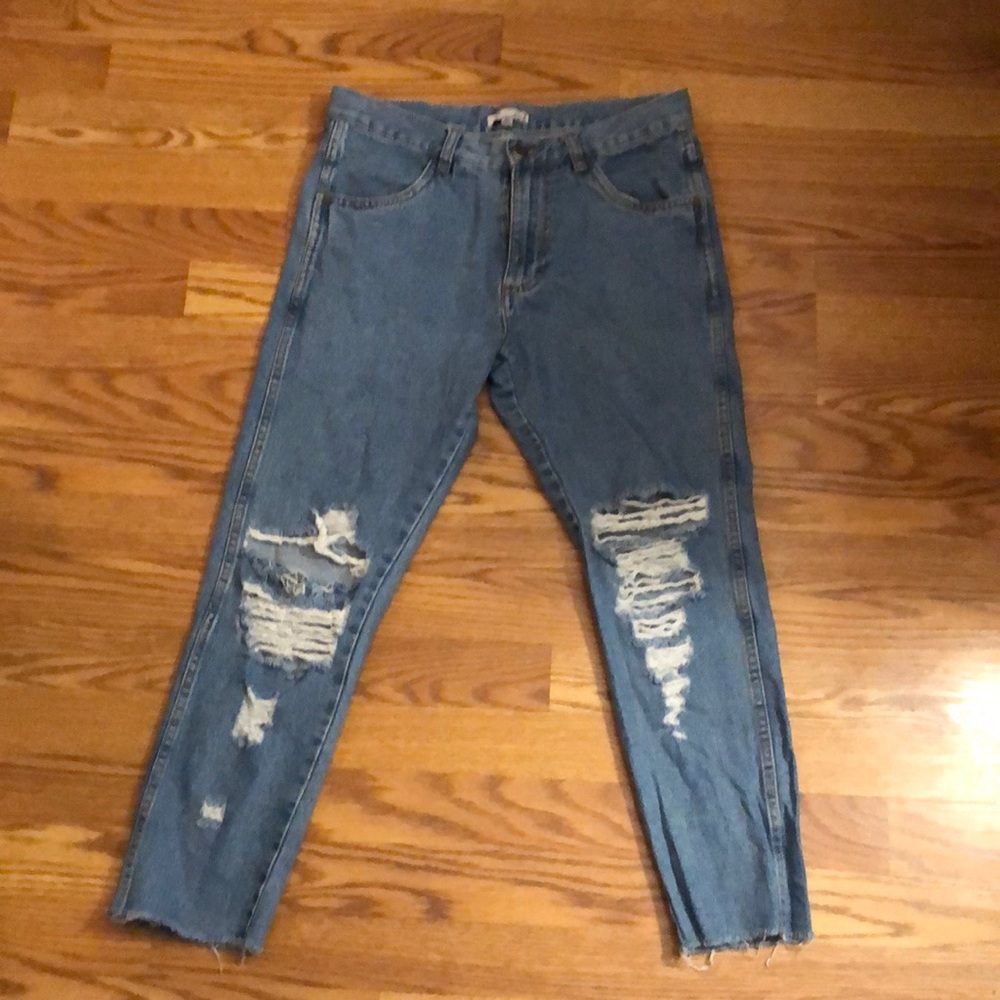 Enslaved blue jeans